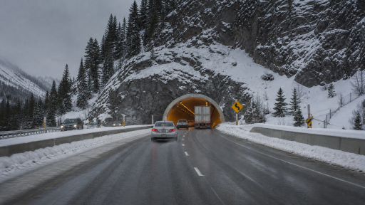 Snowy mountain tunnel preview