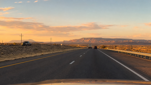 Desert highway sunset preview