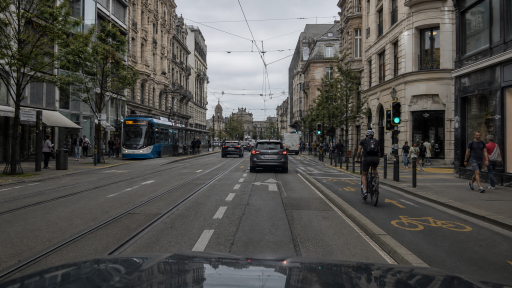 Urban tram corridor preview